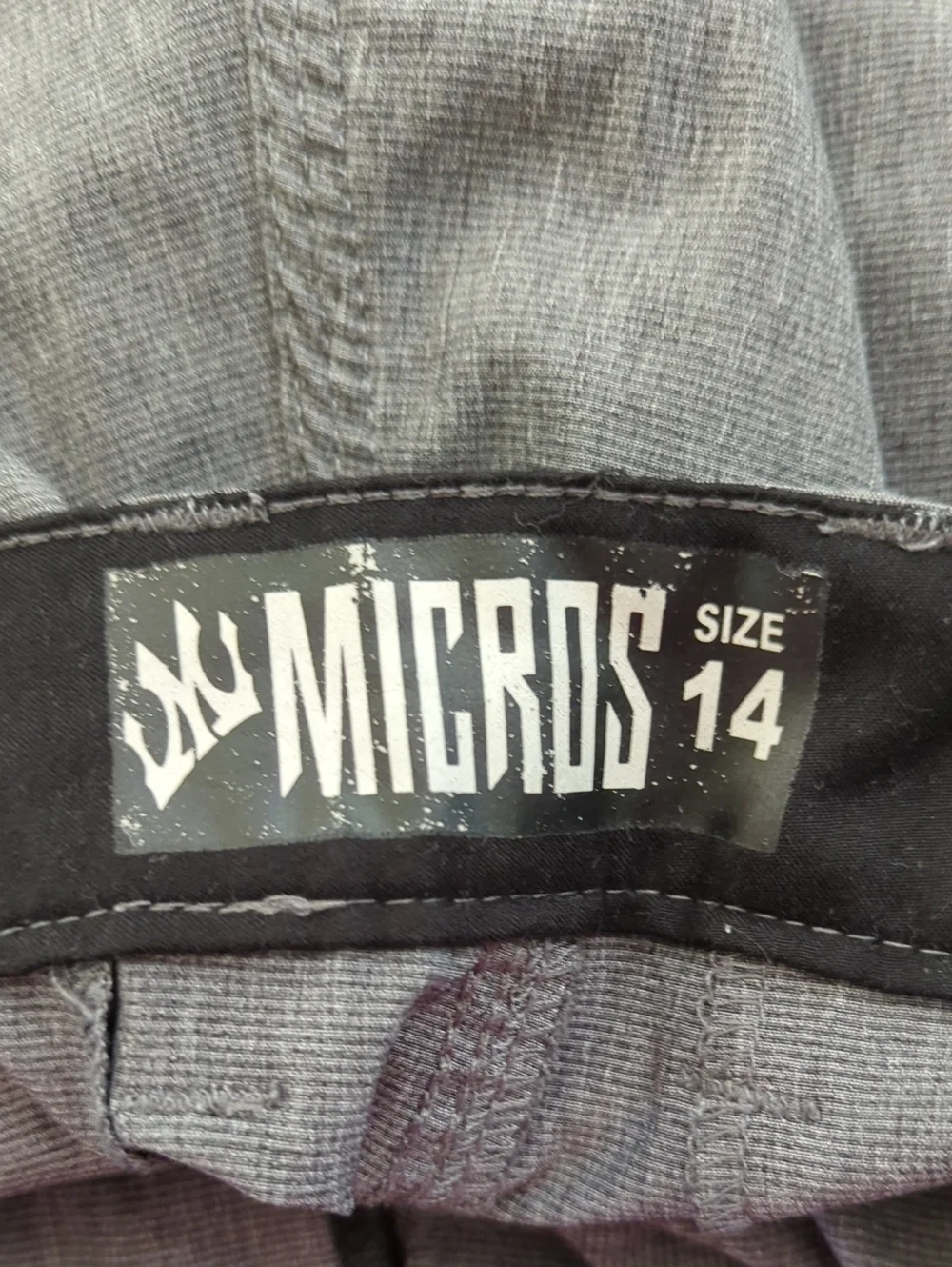 Micros Boy's Charcoal Gray Flat Front Hybrid Shorts Size 14